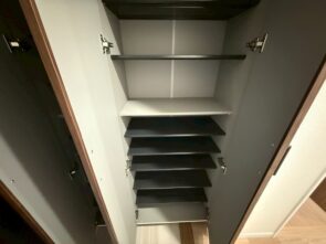 大容量タイプのシューズクローゼット付